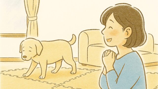 🐶滑らない床で安心! シニア犬のための住まい改善